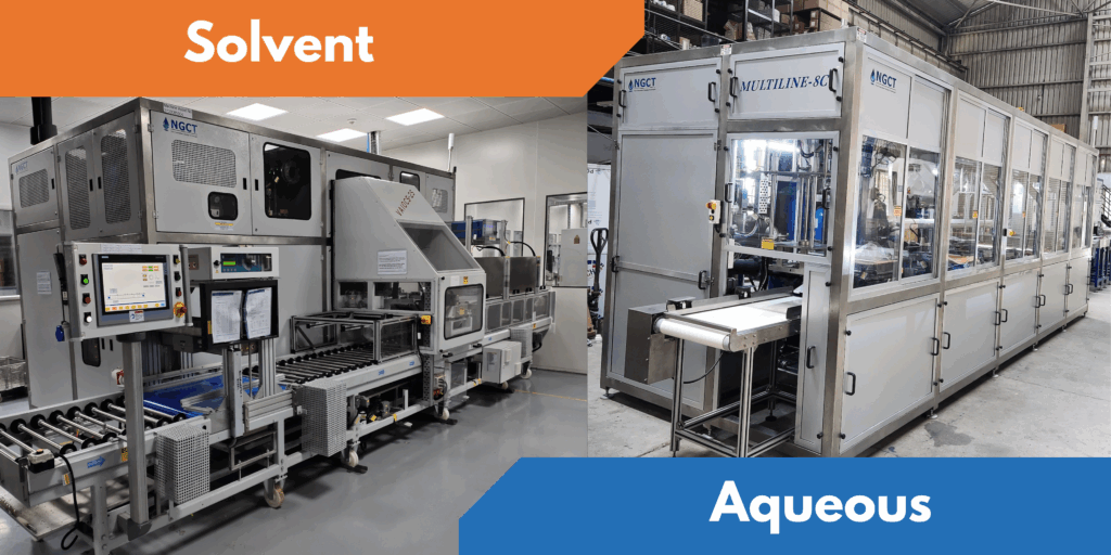 NGCT Aqueous and Solvent based machines