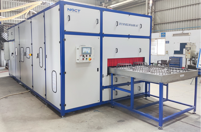 NGCT's Tunnelwash - 3C developed to clean windmill bearing parts